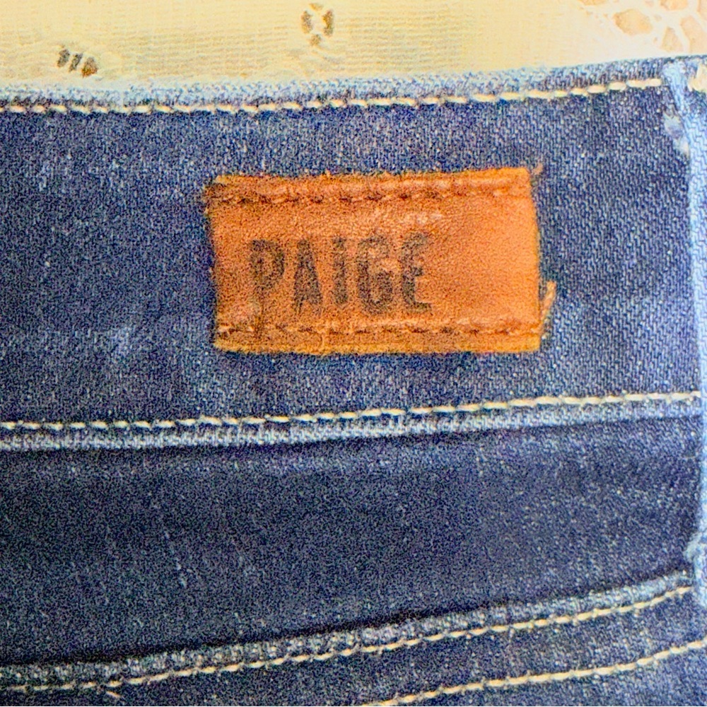 Paige Hoxton High Rise women’s Distressed Skinny Ankle Jeans Size 31 - Picture 12 of 14